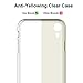 iPhone XR Case,RORSOU Clear Hard 9H Tempered Glass Back Cover [Anti-Scratch] + Soft TPU Bumper [Slim Thin] Premium Hybrid Protective Case for Apple iPhone XR 6.1 Inch (2018) - Crystal Clear