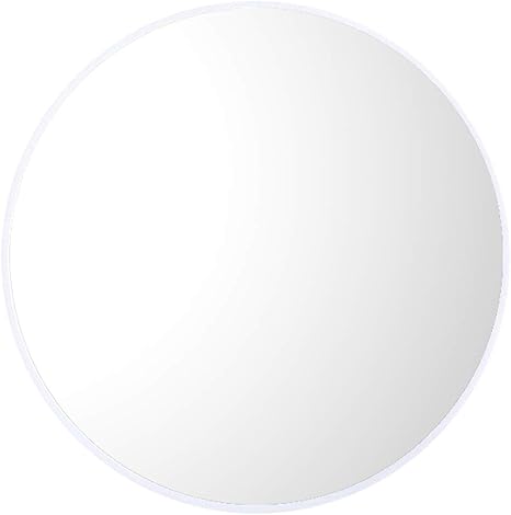 LXZSP Círculo Pared Baño Espejo Marco de Metal Tocador Maquillaje