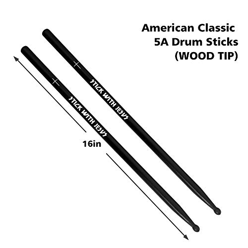 image for ZYC Drum Sticks, 5A Drumsticks，1 PAIRS，American Classic Maple Wood