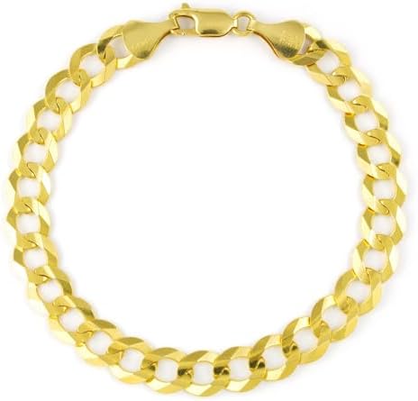 Amazon.com: Nuragold 10k Real Yellow Gold Solid Cuban Curb Link