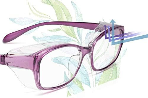 Jo ジ オ 花粉メガネ レディース おしゃれ 眼鏡 花粉症 防塵 ドライアイ 対策 防止 Uvカット グラス めがね 軽量 女性 花粉症対策 サングラスlg102 パープル