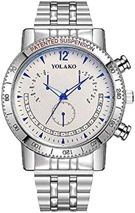 Fashion Clearance Watch! Noopvan Mens Wrist Watch Stainless Steel Analog Sport Quartz Business Watches Clearance (Silver B)