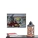Northlight LED Lighted Fiber Optic Santa in Truck Christmas Canvas Wall Art 11.75