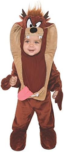Rubies Looney Tunes Taz Romper Costume, Brown, 1218 Months
