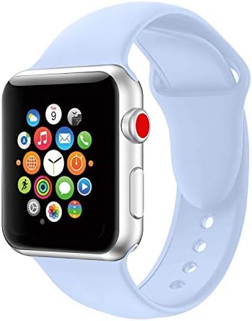 For Apple Watch Bands, Soft Silicone Strap Replacement Wristbands