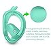 BFULL Snorkel Mask Full Face 180° Panoramic Sea View Anti-Fog Anti-Leak Snorkeling Mask with Action Camera Mount and Soft Adjustable Head Straps for Kids and Adults (White-Green, S/M)
