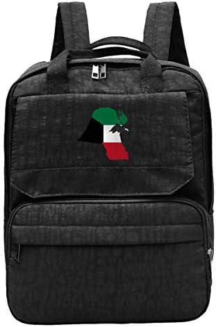 MOCSTONE Kuwait Flag Map Unisex Business Travel Backpack Casual Bookbag Laptop Backpack