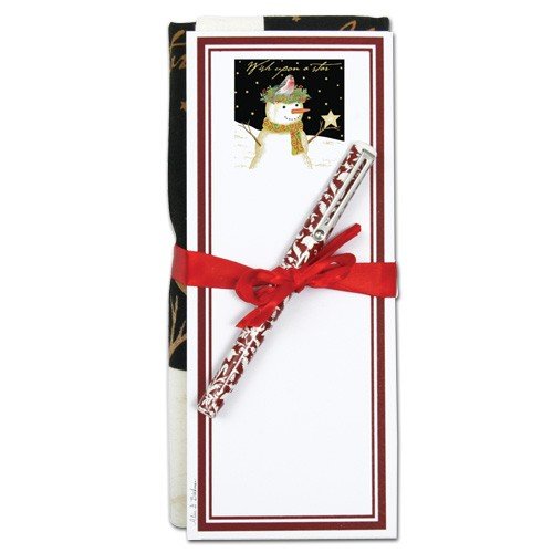 Click Here to See More Images Alice's Cottage Wish Upon A Star Flour Sack Towel & Magnetic Note Pad Set