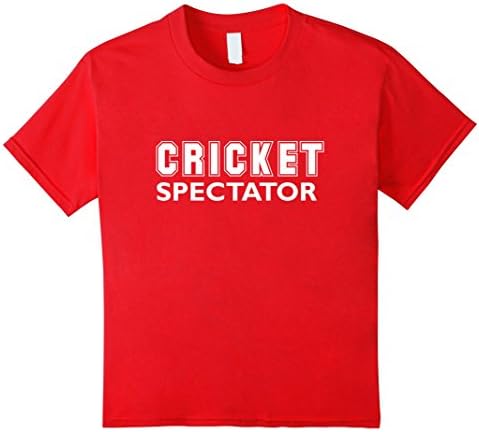Kids Cricket Sport Spectator T-Shirt 10 Red