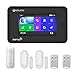 DIGOO DG-HAMA Alexa Wireless Home and Business Security Alarm System, 433MHz GSM&WIFI Smart Security System DIY Kits, Burglar Alarm With Full Touch Screen,Auto Dial and APP Remote Control,Black