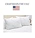 Gel Fiber Pillow - Down Alternative, Hypoallergenic .4 Micro Denier Poly Gel Fiber Filled Pillows with Rayon Derived From Bamboo Cover (Queen 2-Pack, Soft) Crafted in the USA