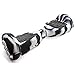 [WheelElite] Silicone Case Scratch Protector Wrap Rubber Cover Protective Skin for 6.5 Inch Hover Board 2 Wheels Balance Scooter (White/Black)