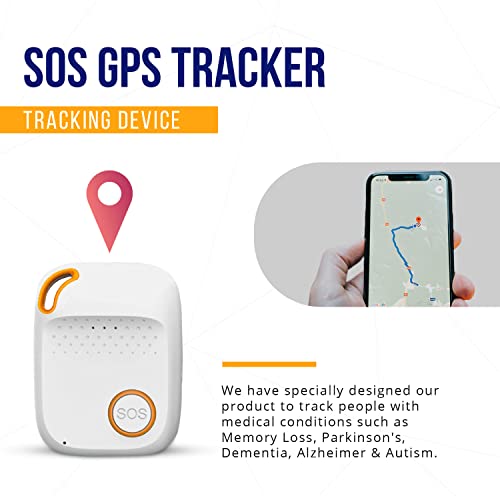 SecuLife SOS GPS Tracker Life Saving SOS Button Assistive Speakerphone RealTime Location GPS