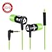 ⭐️KLIM Fusion Earbuds with Microphone - Long-Lasting Wired Earphones + 5-Year Warranty - in Ear Headphones - Gaming Ear Buds with Mic and Volume - Noise Cancelling Audifonos - 3.5mm Jack - Green