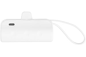 Jelquix Portable Phone Charger DIY Mini USB C Power Bank Simple Operation, Suitable for Adventure Travel, ABS Material