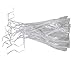 Iconikal Clear Plastic Rain Bonnet Hair Cover Poncho Hood - 5 Pack