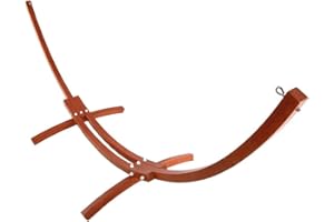 ONCLOUD 14 ft Wood Hammock Stand Only Heavy Duty Russian Pine Hardwood Arc Frame Hammock Stands with Chains and Hooks, 400 lb Capacity