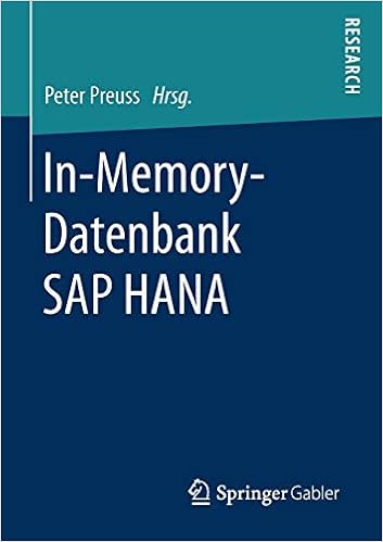 In Memory Datenbank Sap Hana German Edition Preuss Peter Amazon Com Books
