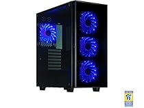 ROSEWILL Gaming Computer Case , Mid Tower Case Surrounded with Tempered Glass