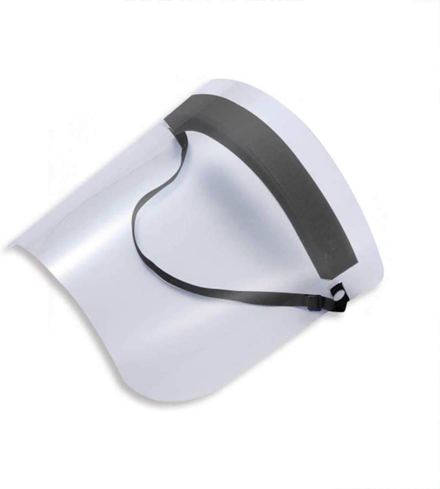 JingYu Adjustable Full Face Cover, Anti Splash Dust-Proof Full Face Shields Suitable for Kitchen Outdoor Black