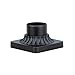 Westinghouse 6790100 Pedestal Mount for Post Lantern, Textured Black Finish on Cast Aluminum