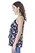 Bearsland Women's Maternity Nursing Tank Tops Sleeveless Breastfeeding Clothes,Deep Blue,Large