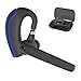 Bluetooth Headset,Wireless Earpiece V5.0 Hands Free Microphone (Super Sound Quality and 9 Hours Talk Time) for Business/Office/Driving (Blue)