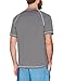 Amazon Essentials Men's Slim-Fit Short-Sleeve Quick-Dry UPF 50 Swim Tee, Charcoal, Large