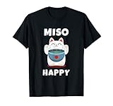 Miso Happy T-Shirt Japanese Cat Lover Pun Tee Gift