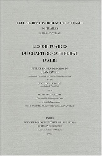 Les  obituaires du chapitre cathédral d'Albi