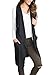 sidefeel Women Sleeveless Open Front Knitted Long Cardigan Sweater Vest Pocket