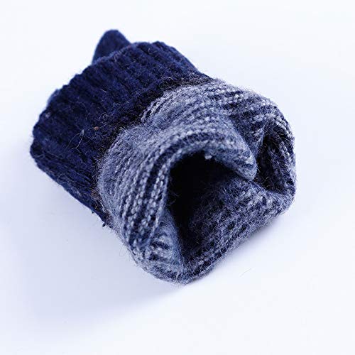 Winter Outdoor Riding Cycling Gloves Thicken Soft Knitted Gloves Touch Screen Texting Gloves for Smartphones PC Laptop Tablet Smart Touch-nology in Fingertips Gloves from WaitingU (d Deep Grey)