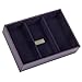 Stackers Purple & Purple Classic Deep 3 section jewelry box
