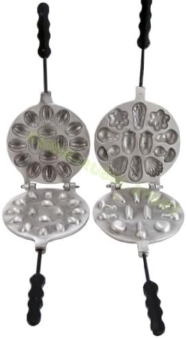 Two Metal Mold 16 Sweet Russian Oreshki Pastry Recipe!