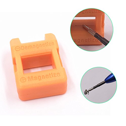 JUYU 21 Pcs Cell Phone Repair Tool Kit Open Tool Kit for iPhone Precision Screwdriver Set with Magnetizer/Demagnetizer Tool & Opening Pry Tools for iPhone, IPad,IPod,ITouch (21 IN 1)