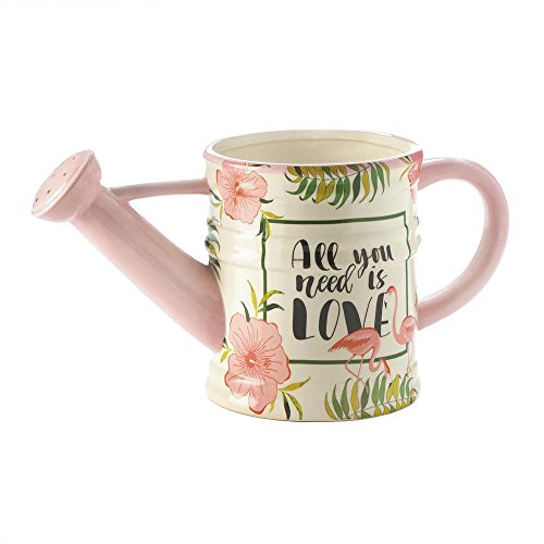Smart Living Company 10018327 Pink Flamingo Watering CAN Planter - Thumbnail 3