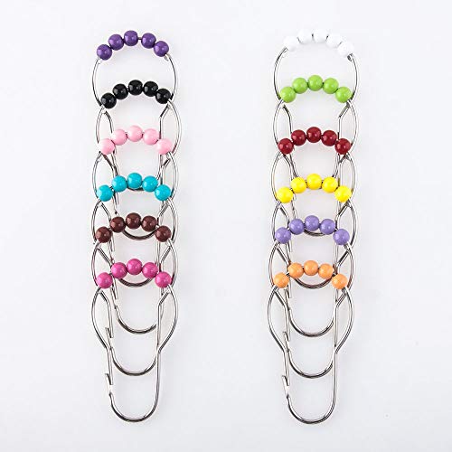 image for Amazer 2 Pack Shower Curtain Hooks Rings, Stainless Steel Rust-Resista