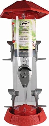 2-in-1 Hinged-Port Bird Feeder