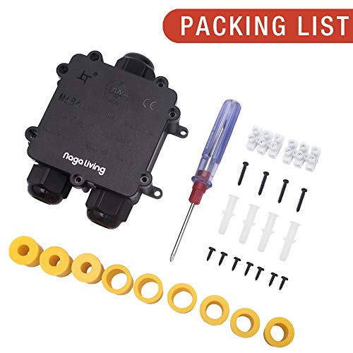 Abzweigdose IP68 Wasserdicht Kabelverbinder Verbindungsdose für Kabeldurchmesser Ø4mm-14mm – Bild 8