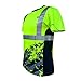 SafetyShirtz Hi Vis Work Shirts - SS360 Stealth American Grit High Visibility Shirt - Breathable, Moisture Wicking Hi Vis T Shirt - ANSI Class 2 Safety Shirt (Yellow Green, X-Large)