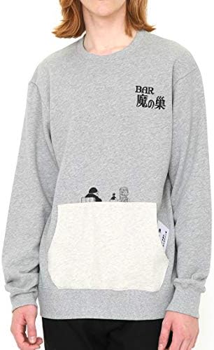 Amazon グラニフ Graniph コラボレーション スウェット バー魔の巣 カウンター 笑ゥせぇるすまん ヘザーグレー メンズ レディース L G103 G110 トレーナー パーカー 通販