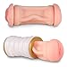 SHEQU Male Masturbation Cup - Virgin Pussy and Oral 2-in-1 Masturbator Silicone Adult Sex Toy for Oral Sex and Vaginal Sex (Miya's Pussy and Oral)