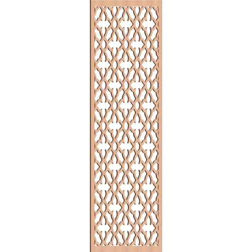 25 3/8"W x 64 3/8"H x 1/4"T Madison Decorative Fretwork Wood Wall Panels, Alder