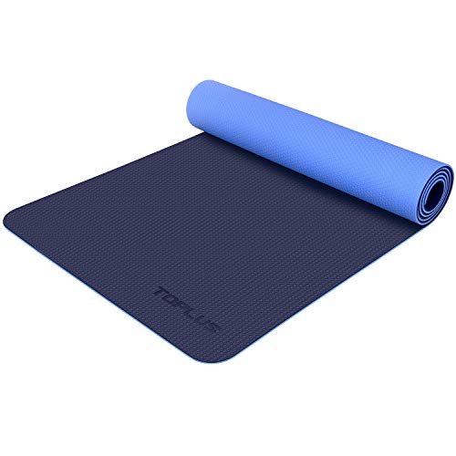 TOPLUS-Yoga-Mat-Non-Slip-Yoga-Mat-Eco-Friendly-Exercise-Workout-Mat-with-Carrying-Strap-for-Yoga-Pilates-and-Floor-Exercises14-inch-18-inch