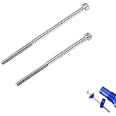 YehVeh 2 Pack Bike Stem Riser Screw Bolts Replacement 116mm and 136mm Long M5 Threaded Stem Bolt Parts for Bike Stem Riser Extender MTB Handlebar Stem Adapter Bike Fork Stem Nuts