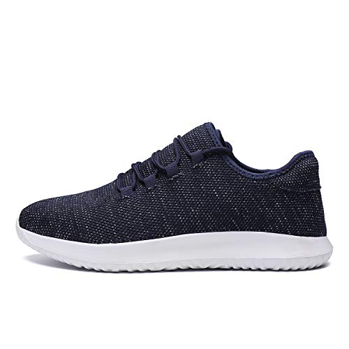 Srenket Mens Casual Athletic Sneakers Mesh Running Shoes Lightweight Tennis Footwear for Men Walking Trail Workout Blue42 - Thumbnail 2