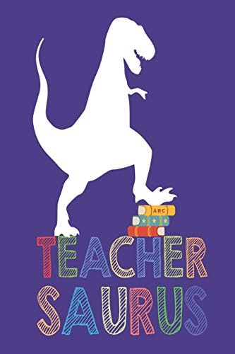 Teacher Saurus: T-Rex Teacher School Year Planner For Class Activities and Grades Paperback – 10 Sept. 2018