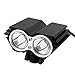 Bike Light Set,USB Re-Chargeable Bicycle Light Set with Super Bright Headlights and Free Rear Lights Waterproof LED Bicycle Light Taillight Safety Lights for Cycling Camping(2 USB cables Included)