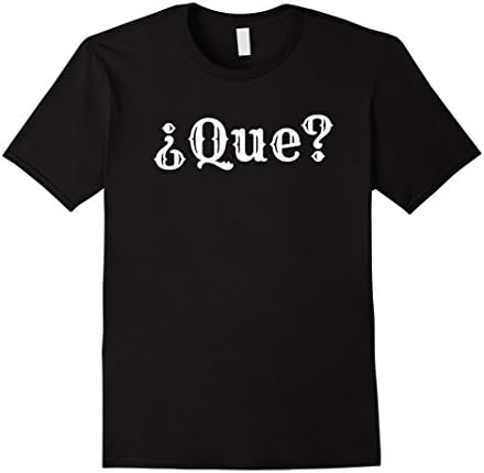 Men's Que? T-shirt Large Black