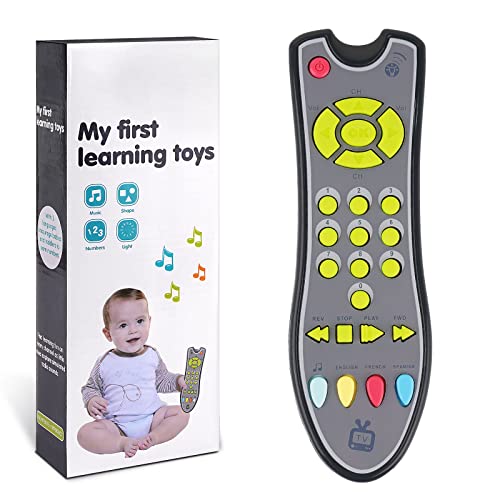 POYAMOC TV Remote Control Toy/Musical Play with Light and Sound/for 6